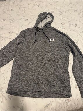 Under Armour Men's Heather Charcoal Gray Pullover Hoodie